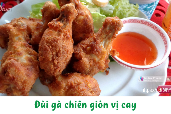 Đùi gà chiên giòn vị cay