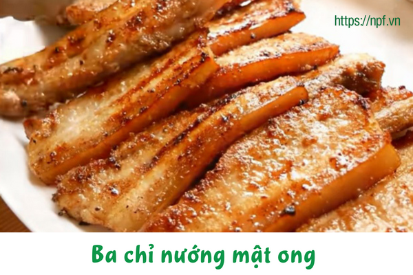 Ba chỉ nướng mật ong