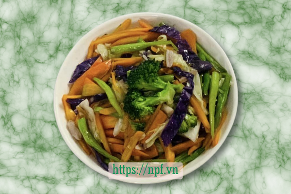 Củ quả xào Củ quả xào