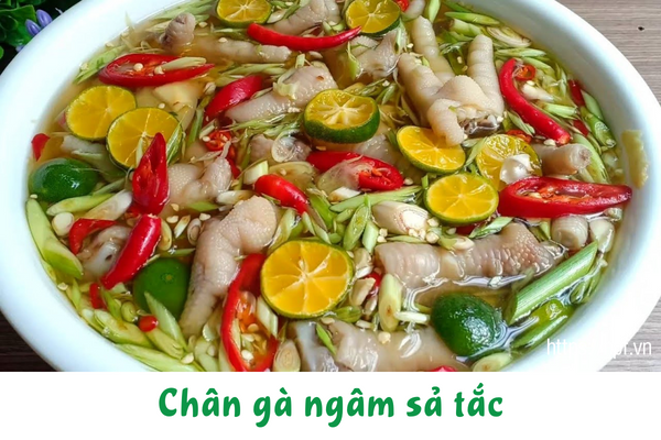 Chân gà ngâm sả tắc