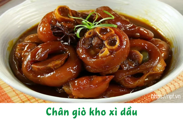 Chân giò kho xì dầu