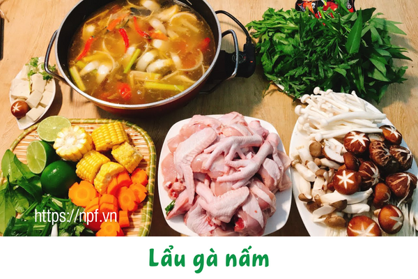 Lẩu gà nấm