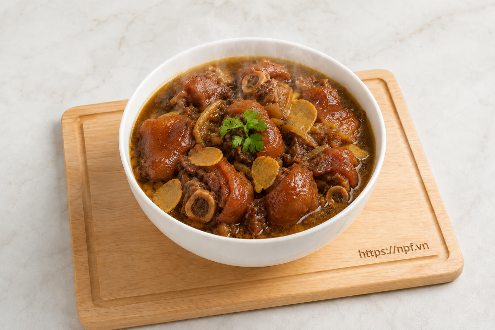 Móng giò nấu giả cầy
