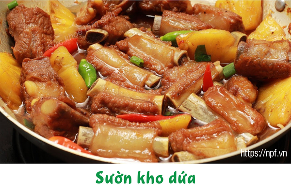 Sườn kho dứa