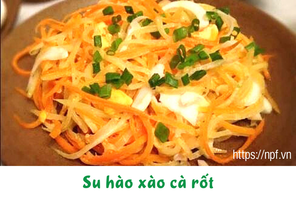 Su hào xào cà rốt