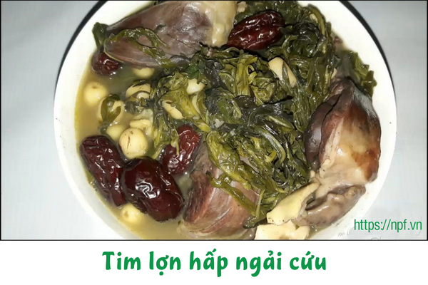 Tim lợn hấp ngải cứu