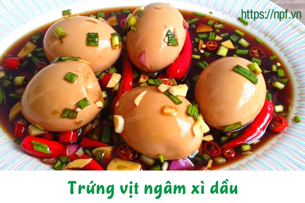 Trứng vịt ngâm xì dầu