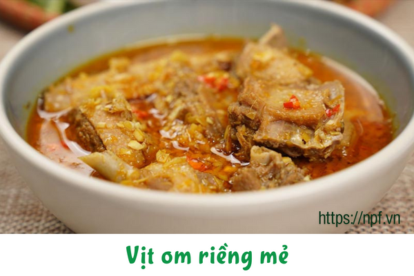 Vịt om riềng mẻ