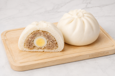 Bánh bao thịt 1 trứng ~ 122g
