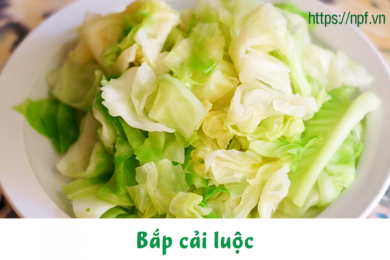 Bắp cải luộc