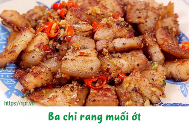 Ba chỉ rang muối ớt