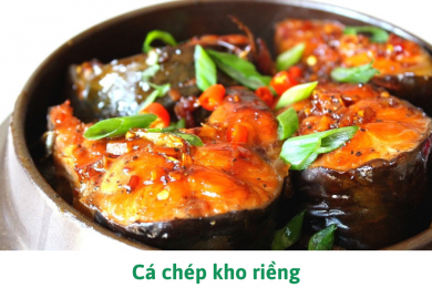 Cá chép kho riềng