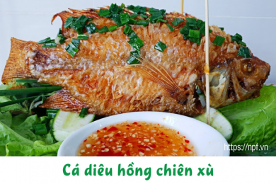 Cá diêu hồng chiên xù