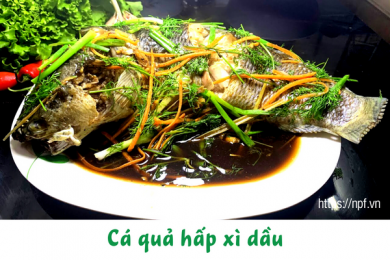 Cá quả hấp xì dầu