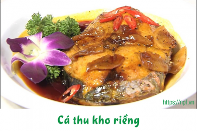 Cá thu kho riềng