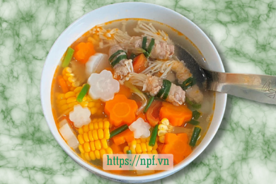 Canh bò cuộn nấu củ quả3