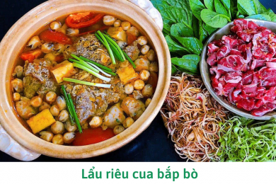 Lẩu riêu cua bắp bò