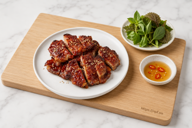 Nạc vai giòn áp chảo