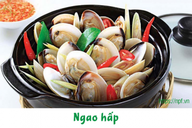 Ngao hấp sả ớt