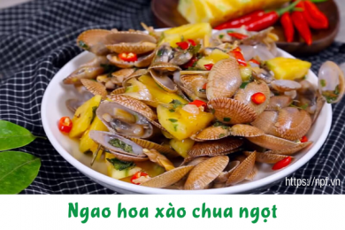 Ngao hoa xào chua ngọt