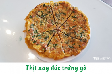 Thịt xay đúc trứng gà