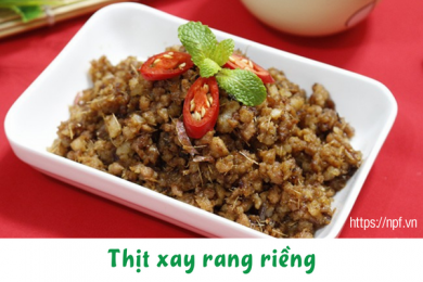 Thịt xay rang riềng