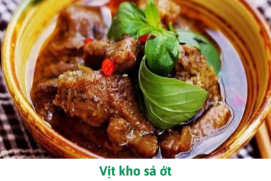 Vịt kho sả ớt